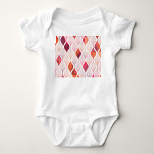 Modern watercolor leafs, seamless pattern. baby bodysuit