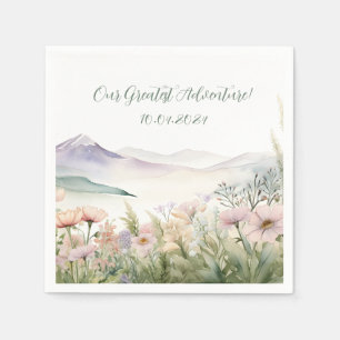 Modern Watercolor  Napkin