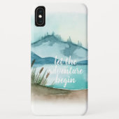 Modern Watercolor Nature Let's The Adventure Begin Case-Mate iPhone Case (Back)