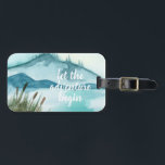 Modern Watercolor Nature Let's The Adventure Begin Luggage Tag<br><div class="desc">Modern Watercolor Nature Let's The Adventure Begin</div>