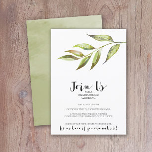 Modern Watercolor Neighbourhood Cocktail Party Invitation