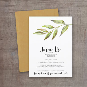Modern Watercolor Neighbourhood Cocktail Party Invitation