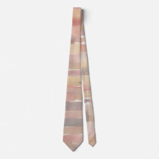 Modern Watercolor Neutral Abstract Men’s Tie