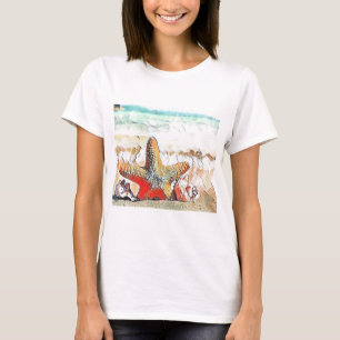 Modern Watercolor of Orange Seashells T-Shirt