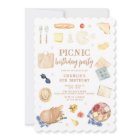 Modern Watercolor Picnic Birthday