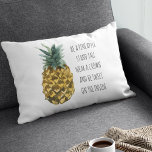 Modern Watercolor Pineapple & Positive Funny Quote Decorative Cushion<br><div class="desc">Modern Watercolor Pineapple & Positive Funny Quote</div>