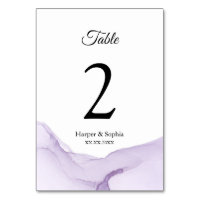 Modern Watercolor Purple Wedding