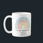 Modern watercolor rainbow cute colourful coffee mug<br><div class="desc">Modern watercolor design,  perfect for any business</div>