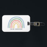 Modern watercolor rainbow cute colourful luggage tag<br><div class="desc">Modern watercolor design,  perfect for any business</div>