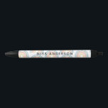 Modern watercolor rainbow teacher thank you gift black ink pen<br><div class="desc">Modern watercolor rainbow teacher thank you gift. You're my hero teacher. Not all heroes wear capes. Beatiful thoughtful gift.</div>