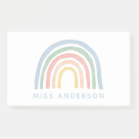 Modern watercolor rainbow teacher thank you gift n