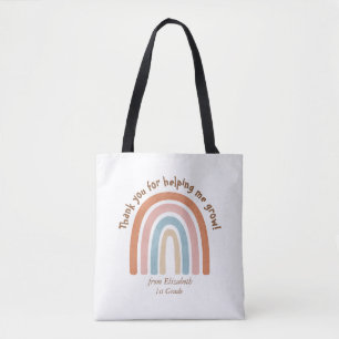 Modern Watercolor Rainbow Teacher Thank you -  Tote Bag