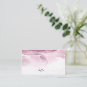 Modern Watercolor   Red Flat Wedding Place Card