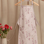 Modern Watercolor Red Flower Pattern Apron<br><div class="desc">Modern Watercolor Red Flower Pattern</div>