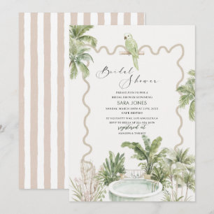 Modern Watercolor Serenity Sands Starlight Bridal Invitation