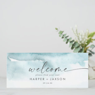 Modern Watercolor   Teal Hanging Seating Header