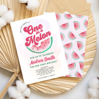 Modern Watermelon One in A Melon First Birthday