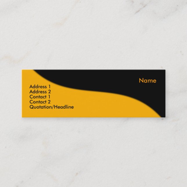 Modern Wave Business Card (Front)