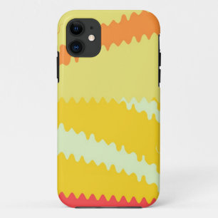 Modern Waves Abstract Graphic iPhone 11 Case
