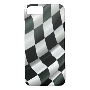 Modern Waving Chequered Flag iPhone 7 Case