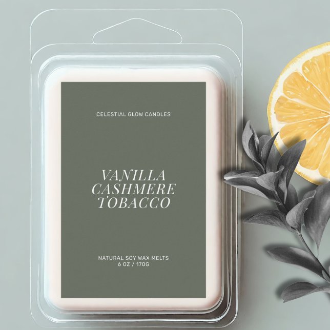 Modern wax melt minimal label (Creator Uploaded)