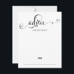 Modern We Do Script Wedding Advice Card<br><div class="desc">Personalise the custom text above. You can find additional coordinating items in our "Modern We Do Script" collection.</div>