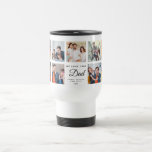 Modern WE LOVE YOU DAD Square Photo Collage Travel Mug<br><div class="desc">Modern,  personalised Instagram photo collage travel mug for the best dad ever saying "WE LOVE YOU DAD" and your custom names and year. Perfect gift for Father's day or an awesome holiday / birthday gift. He'll love carrying his favourite people around wherever he goes!</div>