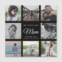 Modern WE LOVE YOU Mum Mother's Day Photo Collage