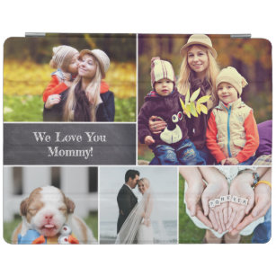 Modern We love you Mummy Photo Collage iPad Cover