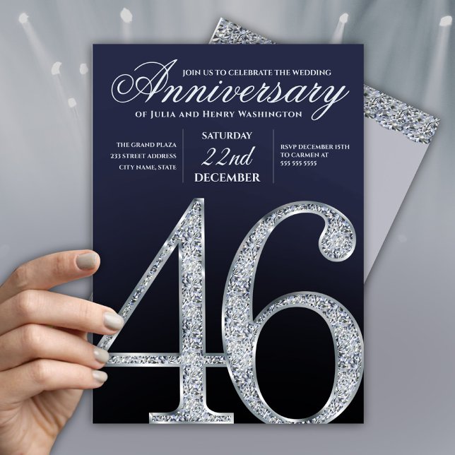 Modern Wedding Anniversary Party  Invitation (Creator Uploaded)
