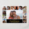 Modern Wedding Anniversary Photo Collage Foil Card