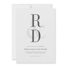 Modern Wedding Announcement Invitation
