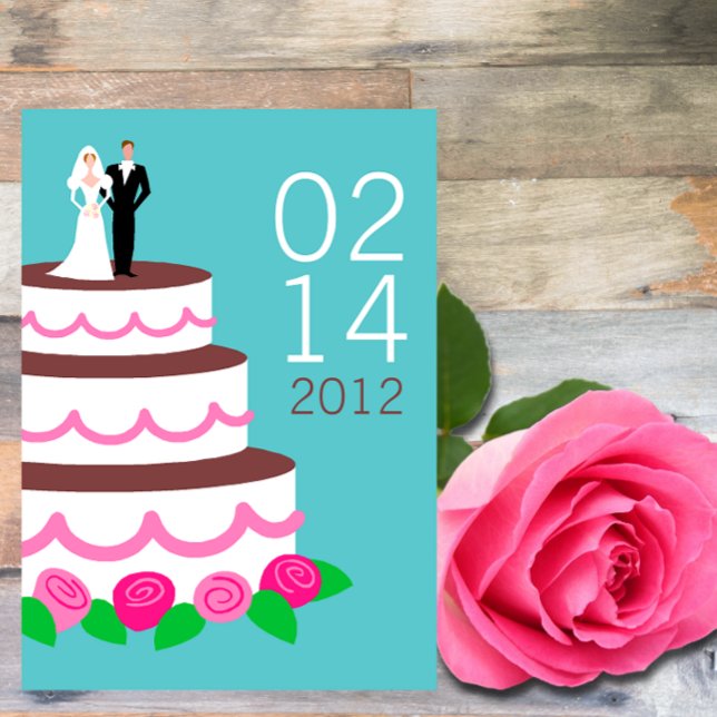 Modern Wedding Cake Wedding Invitations (Creator Uploaded)
