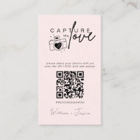 Modern Wedding Capture the love Qr Code