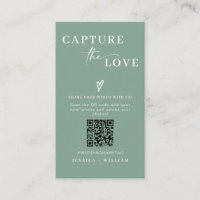 Modern Wedding Capture the love Qr Code