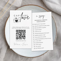 Modern Wedding Capture the love Qr Code