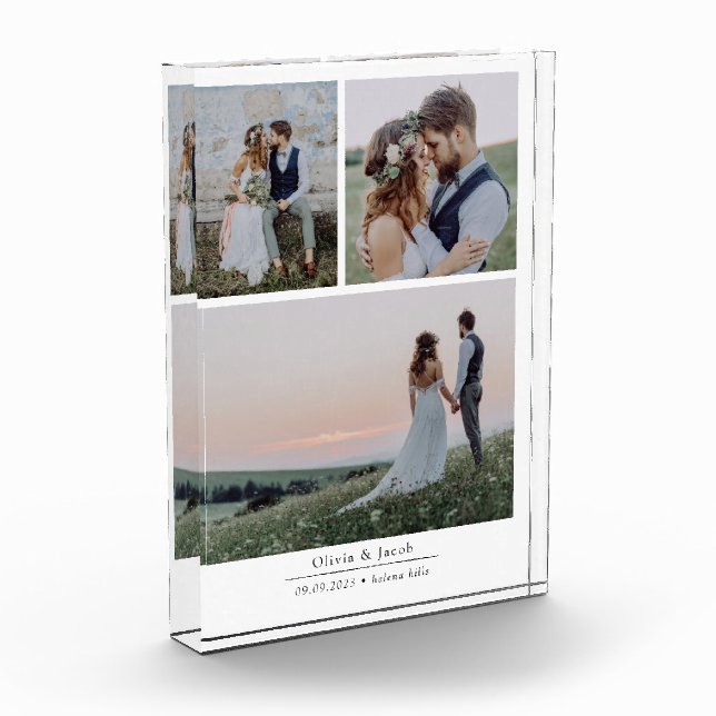 Modern Wedding Collage Photo Block (Left)