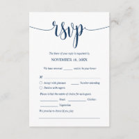 Modern Wedding Dinner Invites RSVP Enclosed Cards