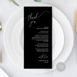 Modern Wedding Dinner Place Setting Thank You Card<br><div class="desc">Share the love and show your appreciation to your guests, when they sit down at their seat and read this personalised charming thank you place card. It's a wonderful way to kick off your special day celebration! This card is sure to set the tone for an unforgettable event. The thank...</div>