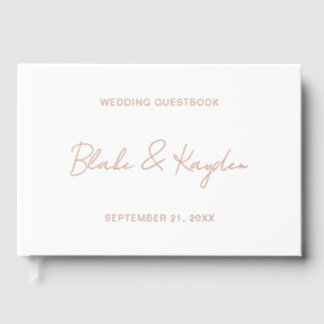 Modern Wedding Engagement Party Personalised Guest Book