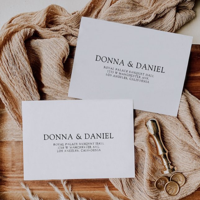 Modern Wedding Envelope Address Template (Modern Wedding Envelope Address Template)