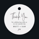 Modern Wedding Favour Script Handwritten Custom Favour Tags<br><div class="desc">Can be customised to suit your needs.
© Gorjo Designs. Made for you via the Zazzle platform. 

// Need help customising your design? Got other ideas? Feel free to contact me (Zoe) directly via the contact button below.</div>
