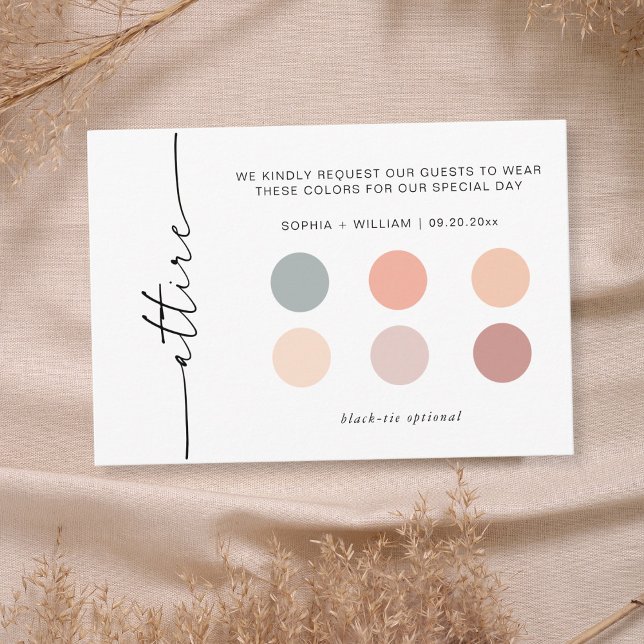 Modern Wedding Guest Attire Dress Code insert  (Creator Uploaded)