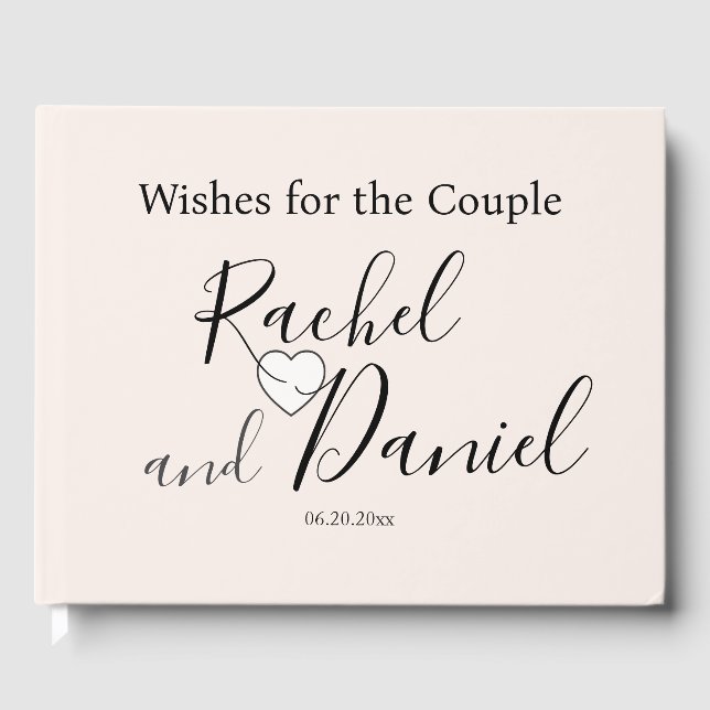 Modern Wedding Guest Book (Front)