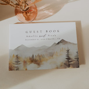 Modern Wedding Guest Book Rustic Cabin