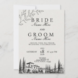 Modern Wedding Invitation