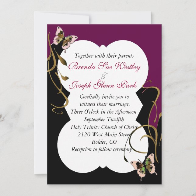 Modern Wedding Invitation (Front)