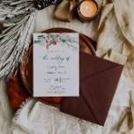 Modern Wedding Invitation<br><div class="desc">This modern wedding card has a warm, minimalist design. The front features a lively script text above your first names and date. On the back, we've set the background as transparent, so that the colour of the paper will serve as the base colour. You can choose a colour for the...</div>