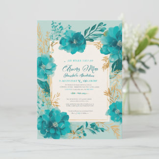 modern wedding invitation 