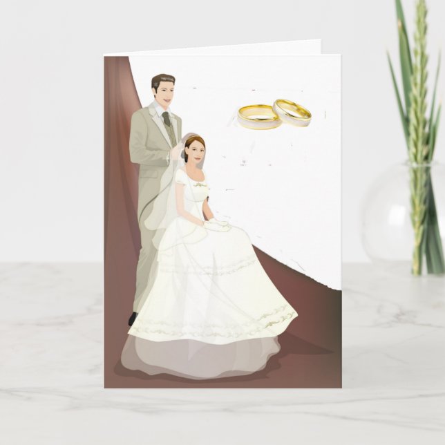 Modern Wedding Invitation card no 4 (Front)